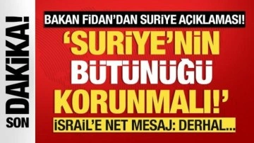 Dışişleri Bakanı Hakan Fidan'dan önemli açıklamalar