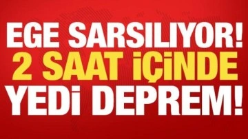 Ege Denizi'nde iki saatte yedi deprem! AFAD'dan açıklama