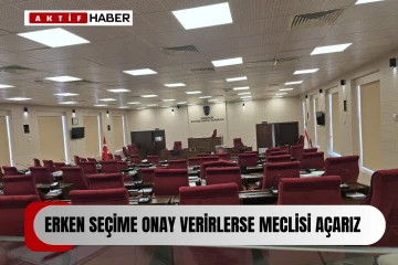 ''Erken seçime onay verirlerse meclisi açarız.''