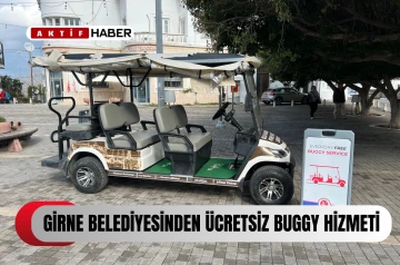  Girne Belediyesi Ramadan Cemil Meydanı- Antik Liman arasında ücretsiz buggy servisi başlattı...