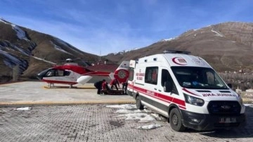 Hamile kadın, ambulans helikopterle Van’a sevk edildi