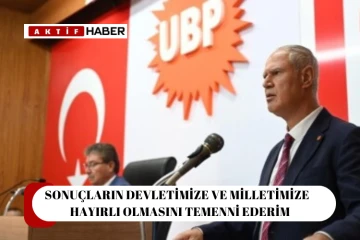 Hasipoğlu:“Tek yürek ve istikrarla yola devam diyoruz”