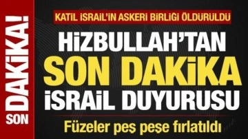 Hizbullah son dakika duyurdu! Füzeler peş peşe fırlatıldı! Katil İsrail birliği öldürüldü