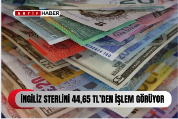 İNGİLİZ STERLİNİ 44,65 İŞLEM GÖRÜYOR...