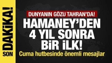 İran Dini Lideri Hamaney 4 yıl sonra Cuma hutbesinde konuşuyor