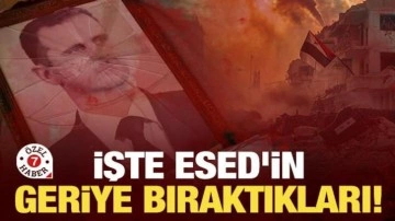 İşte Esed'in geriye bıraktıkları!