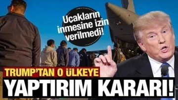 Kolombiya 2 ABD uçağını geri gönderdi! Trump yaptırım kararı aldı