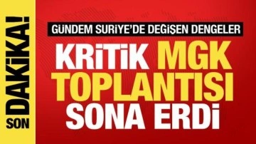 Milli Güvenlik Kurulu toplantısı sona erdi