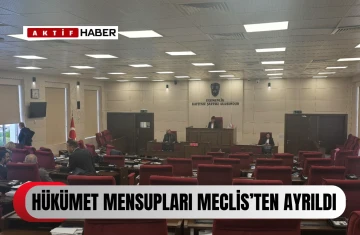 HÜKÜMETE MENSUP MİLLETVEKİLLERİ MECLİS'TEN AYRILDI...