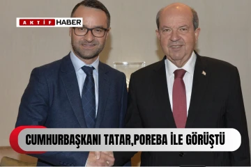  Cumhurbaşkanı Tatar, New Direction Düşünce Kuruluşu Başkanı Poręba ile bir araya geldi