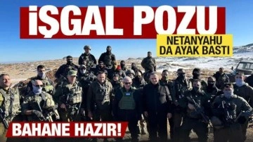 Netanyahu, İşgal ettiği Suriye topraklarına geldi!