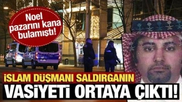 Noel pazarı saldırganı ile ilgili yeni gelişme! Vasiyeti ortaya çıktı