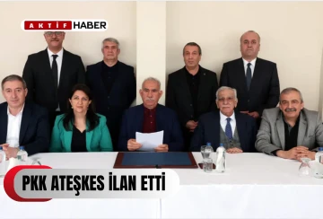 PKK ateşkes ilan etti...