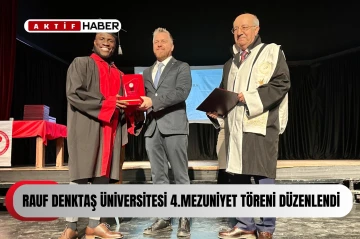 Rauf Denktaş Üniversitesi 4. mezuniyet töreni dün yapıldı...