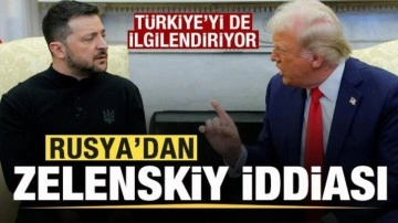 Rusya'dan Zelenskiy iddiası! Türkiye'yi de ilgilendiriyor! Trump'la görüşürken...