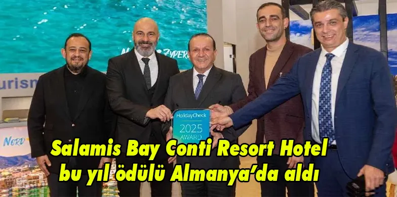 Salamis Bay Conti Resort Hotel bu yıl ödülü Almanya’da aldı