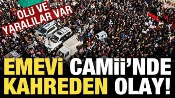 Şam Emevi Camii’nde izdiham! Ölü ve yaralılar var