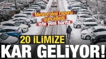 Son dakika haberi... Meteoroloji yeni raporu yayımladı: 20 ile kar geliyor!