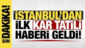 Son dakika: İstanbul'dan ilk kar tatili haberi! Açıklama geldi