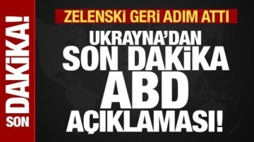 Son dakika: Ukrayna'dan son dakika ABD açıklaması! Zelenski geri adım attı