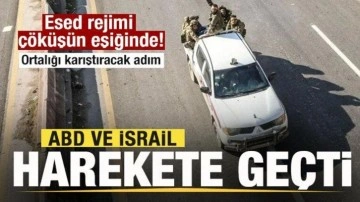 Suriye'de Esed rejim çöküşün eşiğinde! ABD ve İsrail harekete geçti! Dikkat çeken adım