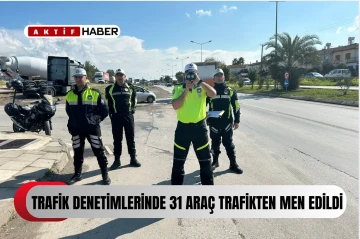  Trafik denetimlerinde 373 sürücü rapor edildi...