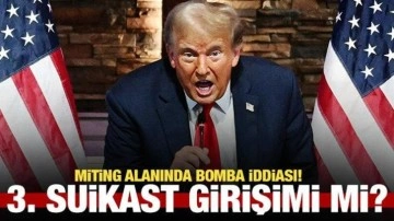 Trump'a 3. suikast girişimi mi? Miting yapacağı alanda bomba bulundu!