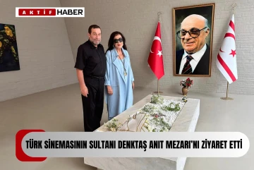 Türkan Şoray, Denktaş'ın Anıt Mezarı'nı ziyaret etti