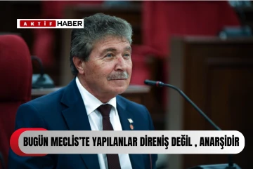 ÜSTEL: “Bugün mecliste yapılanlar direniş değil, anarşidir”