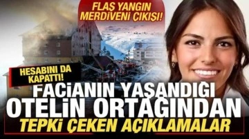 Yanan otelin ortağından skandal açıklama! Yangın merdiveni çıkışı! Tepkiler çığ gibi